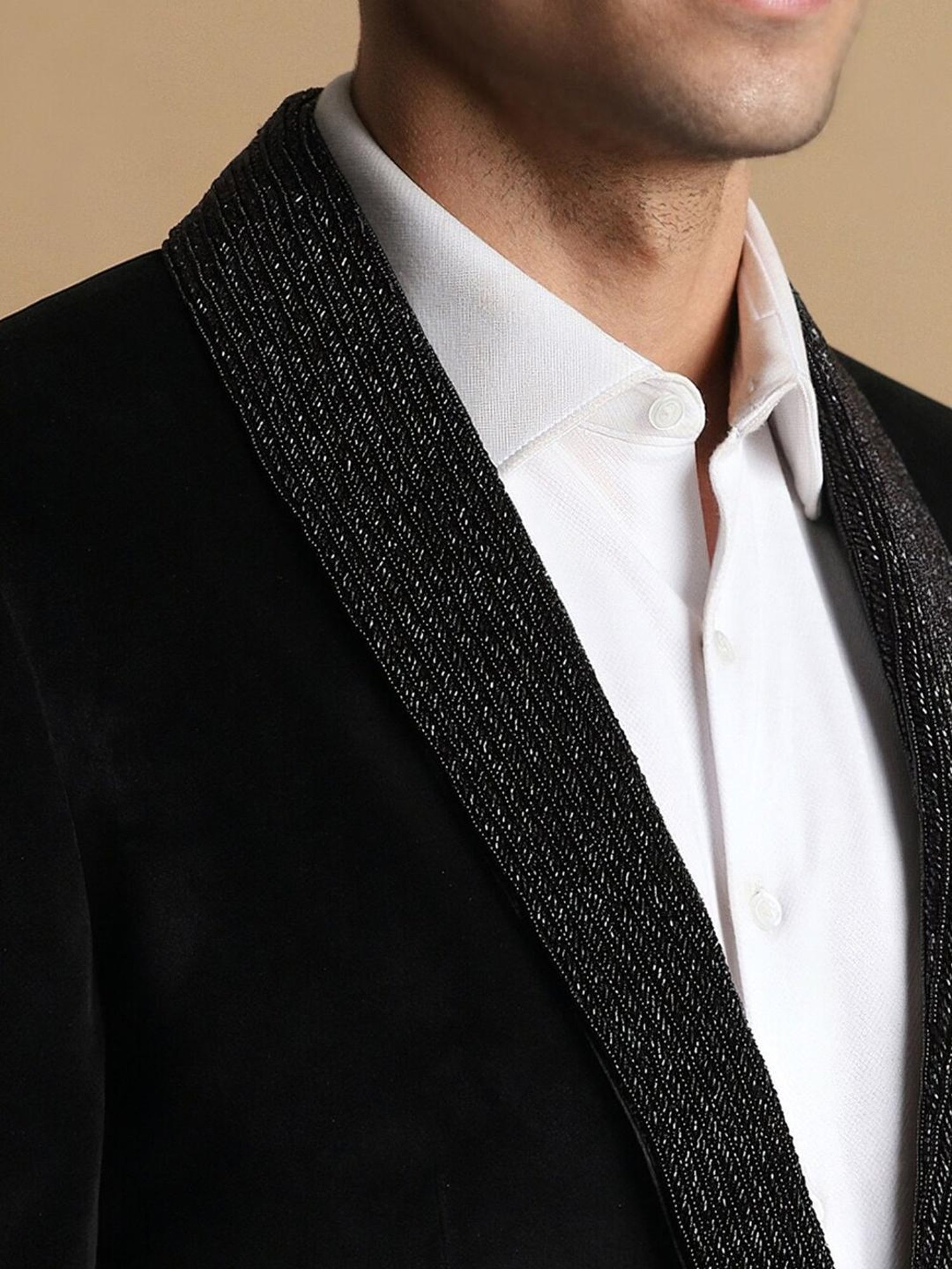 Raymond Brown  Slim Fit Printed Three Piece Suit