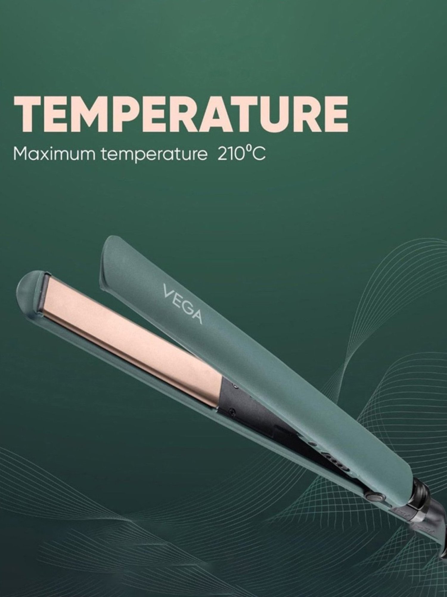 Nova NHC-522CRM Professional Hair Straightener (Black)