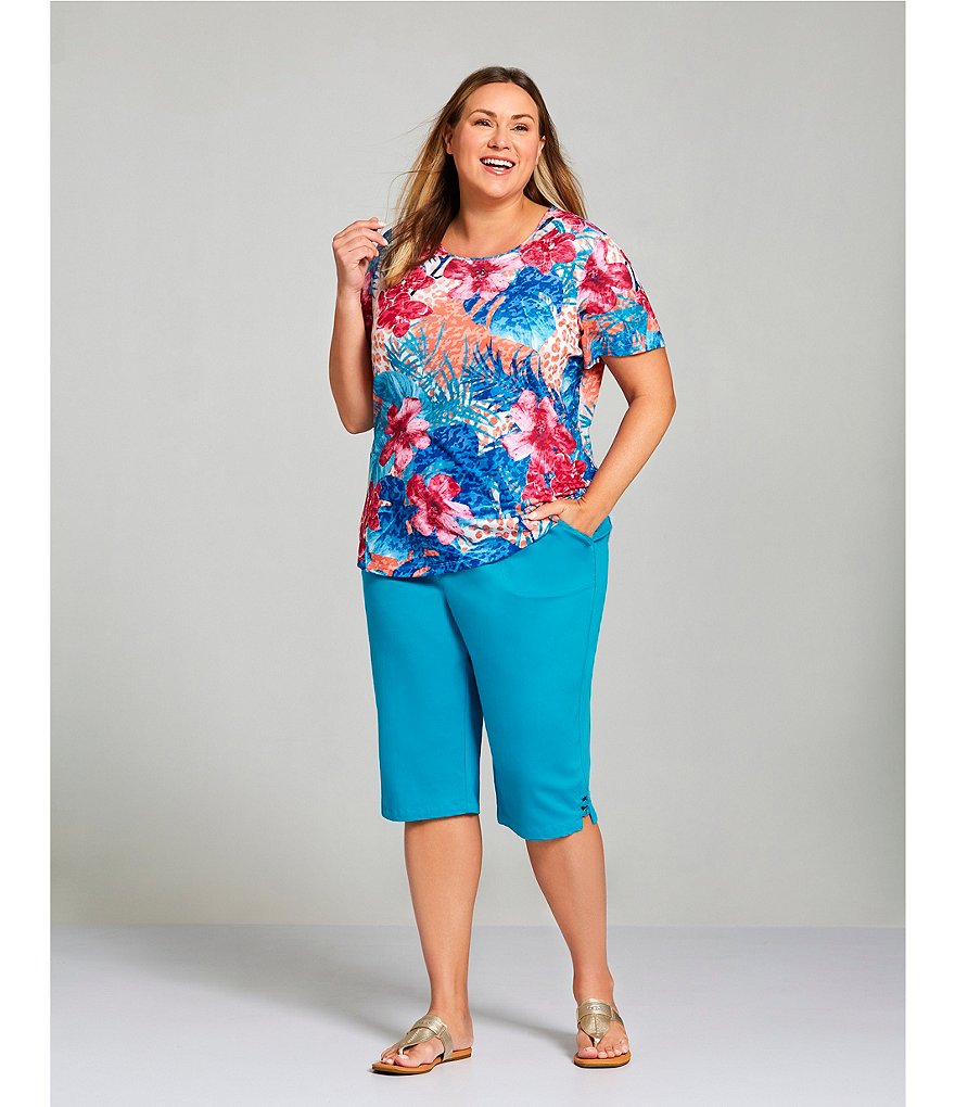 Vince Camuto Plus Size Tencel Drawstring Shorts