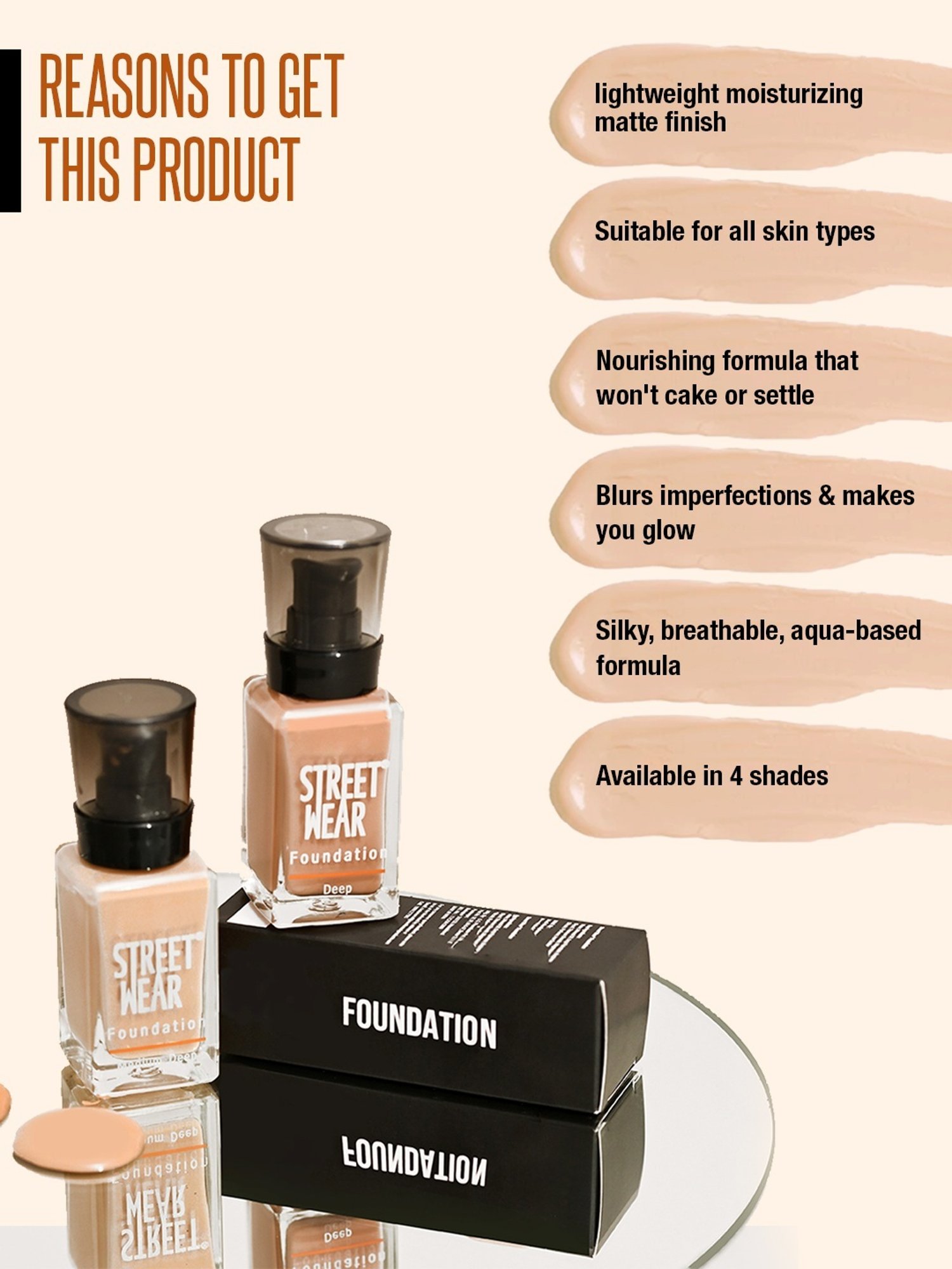 Street Wear Foundation Light Medium - 30 ml