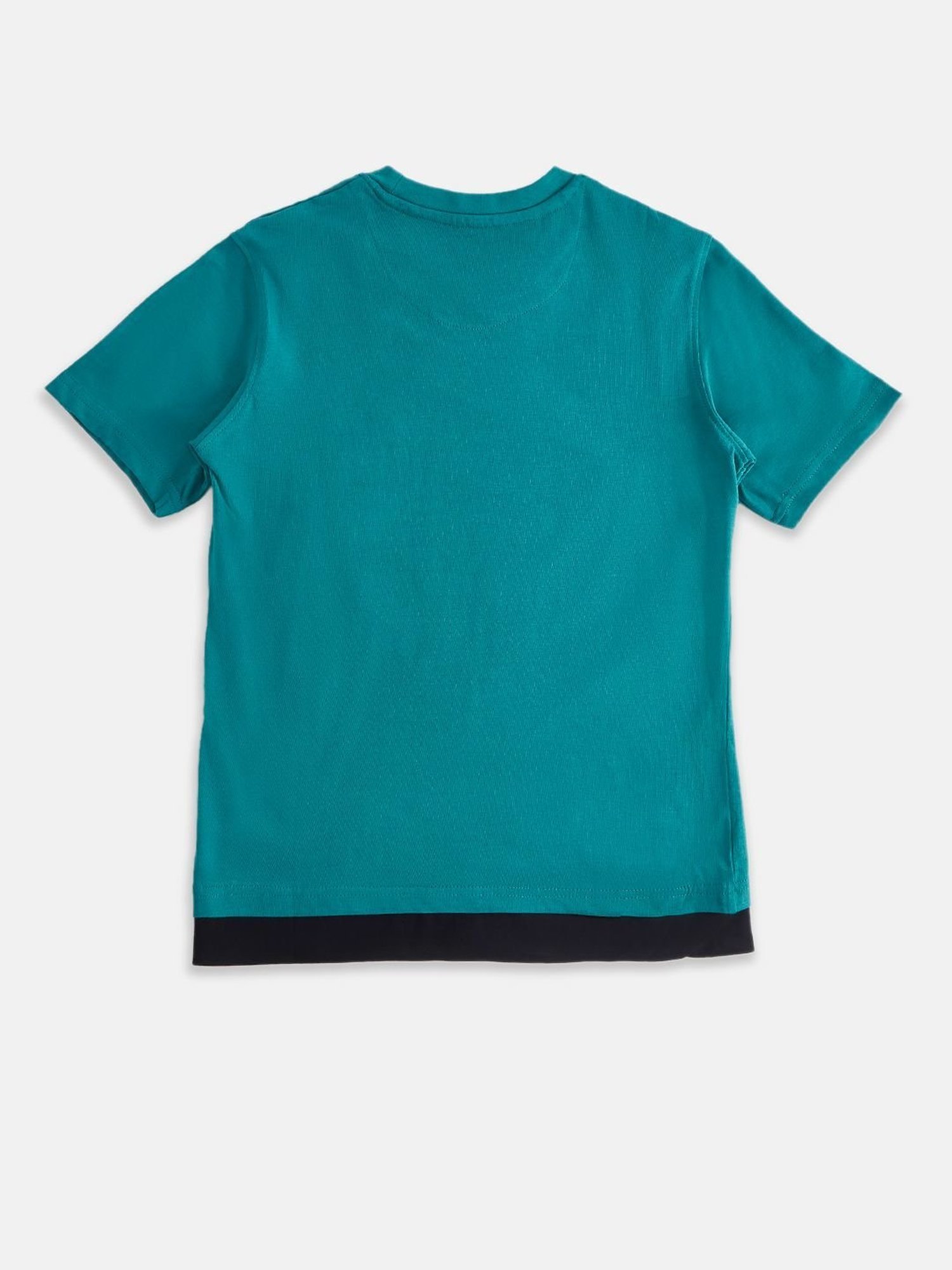 Pantaloons Junior Teal Printed T-Shirt