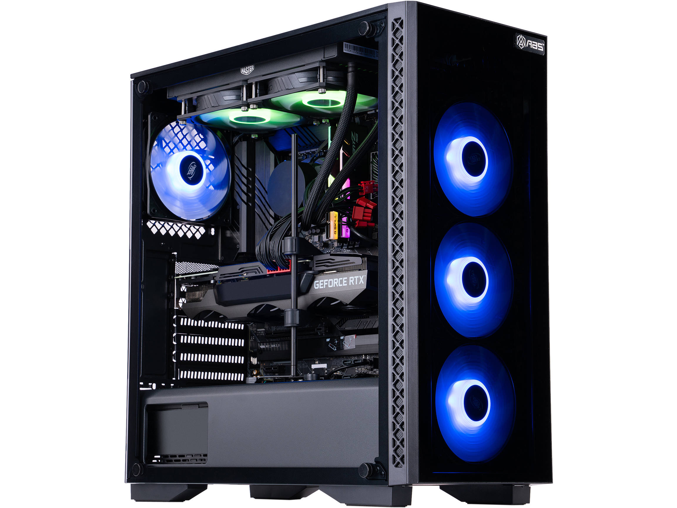 ABS Gladiator Gaming PC - Intel i7 10700KF - GeForce RTX 3080 - G.Skill TridentZ RGB 16GB DDR4 3200MHz - 1TB Intel M.2 NVMe SSD - EVGA CLC 240MM AIO