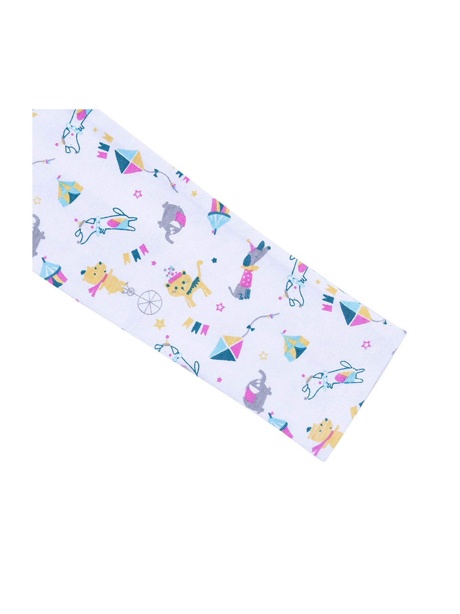 Haus & Kinder Boys Carnival Multicolor Cotton Printed Full Sleeves Sleepsuit