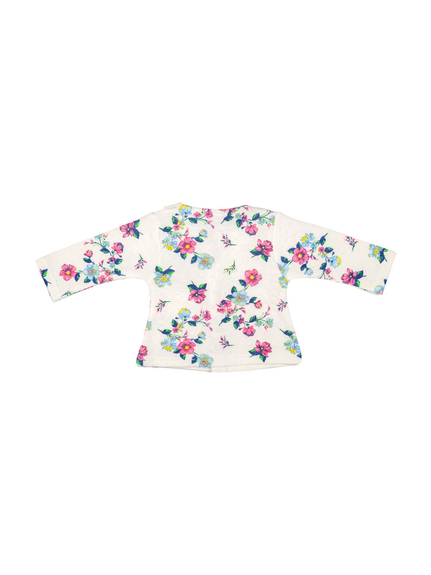 Mee Mee Kids White & Navy Floral Print Top with Pants