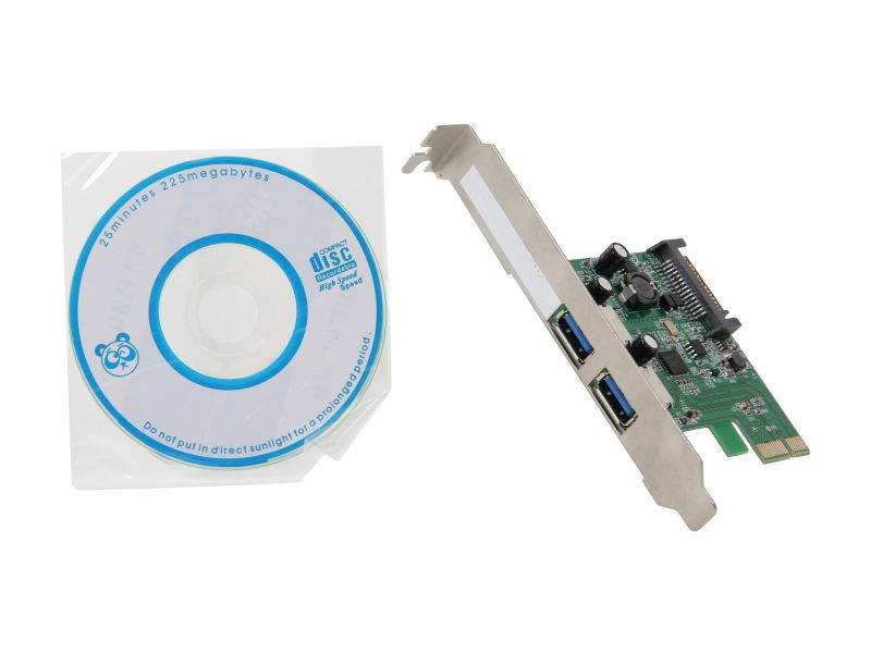 KINGWIN 2 Ports PCI Express USB 3.0 Controller Card Model U3PCI-2