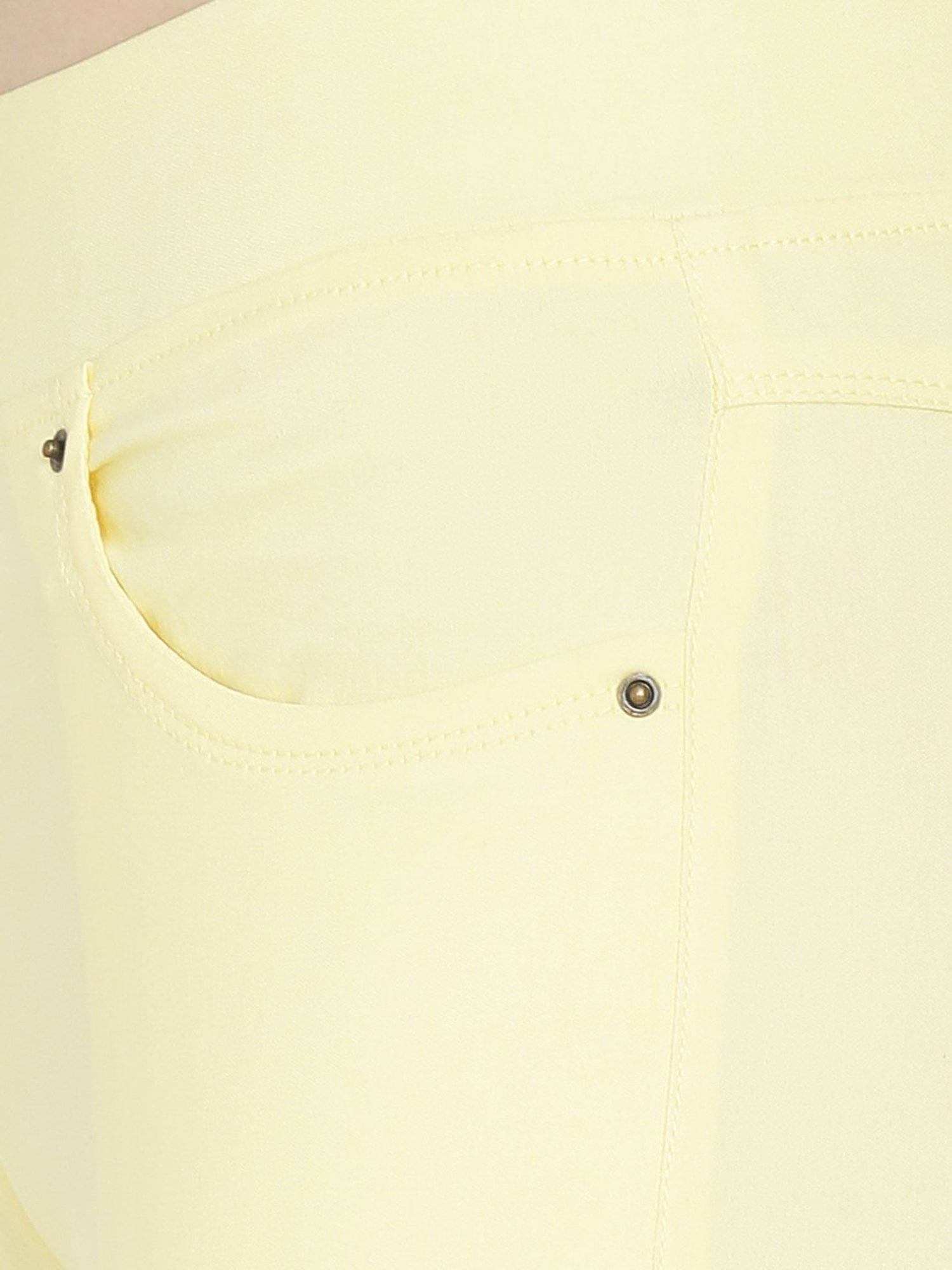 Westwood Yellow Cotton Capris