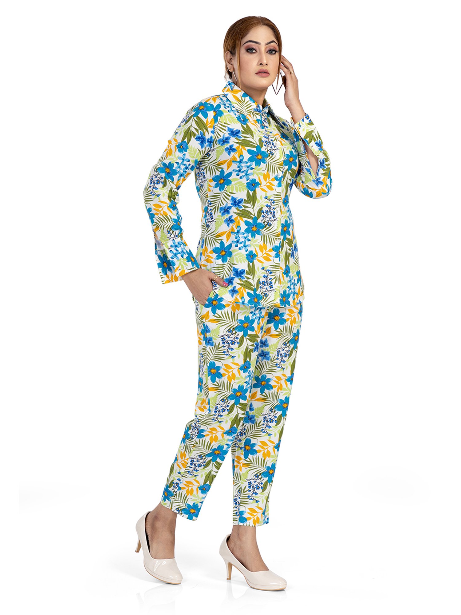 Nino Bambino Multicolor Printed Shirt With Pants