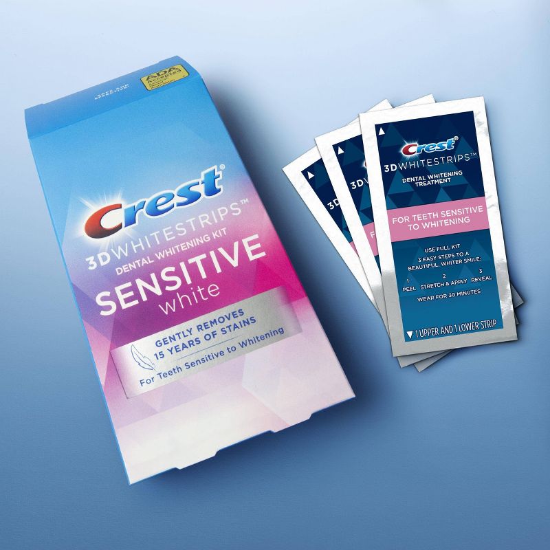 Crest 3D White-strips Sensitive Teeth Whitening Kit - 13 Treatments