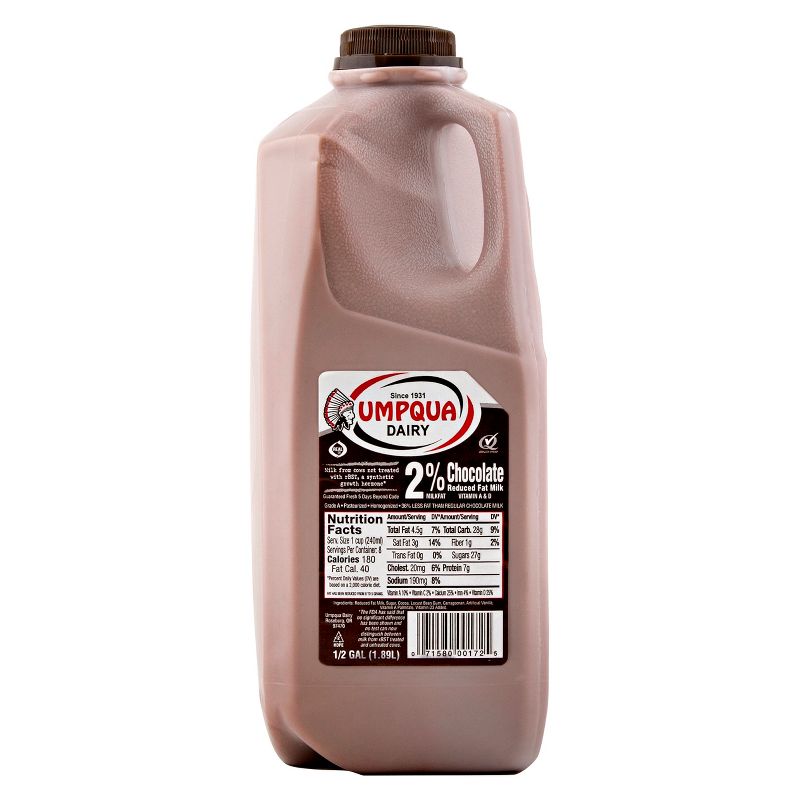 Umpqua 2% Chocolate Milk - 0.5gal