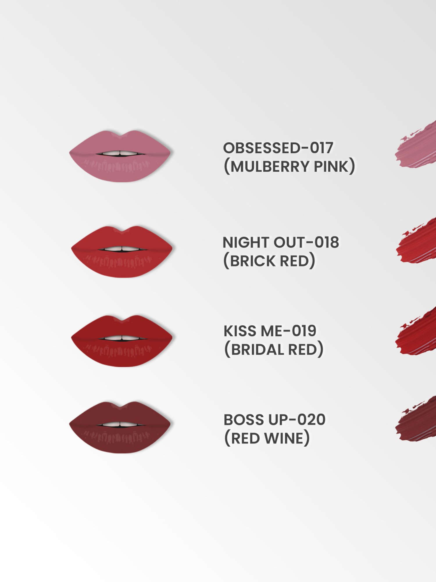 Glamveda Always On Matte Mini Liquid Lipstick Bridal Combo