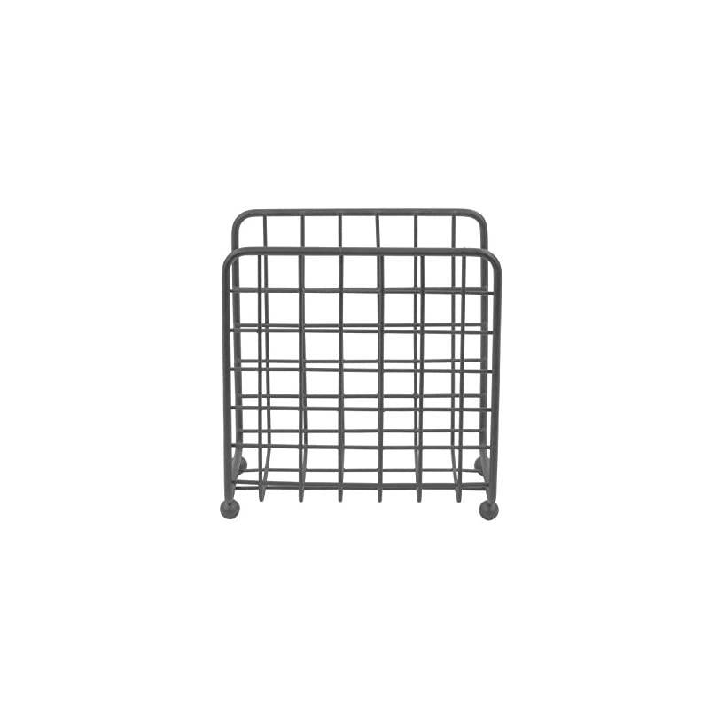 Grid Holder Upright Rustic Paper Dispenser for Kitchen Tables & Countertops, Vertical Napkin Stand with Farmhouse Charm, Industrial Gray