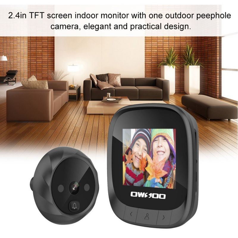 2.4" TFT Digital Peephole Viewer Door Eye Doorbell Camera IR Night Vision Photo Taking for Home Security