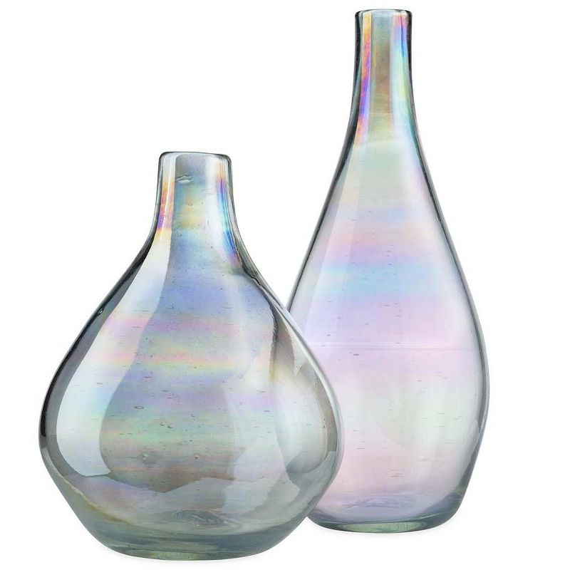 VivaTerra Iridescent Balloon Vases, Set of 2