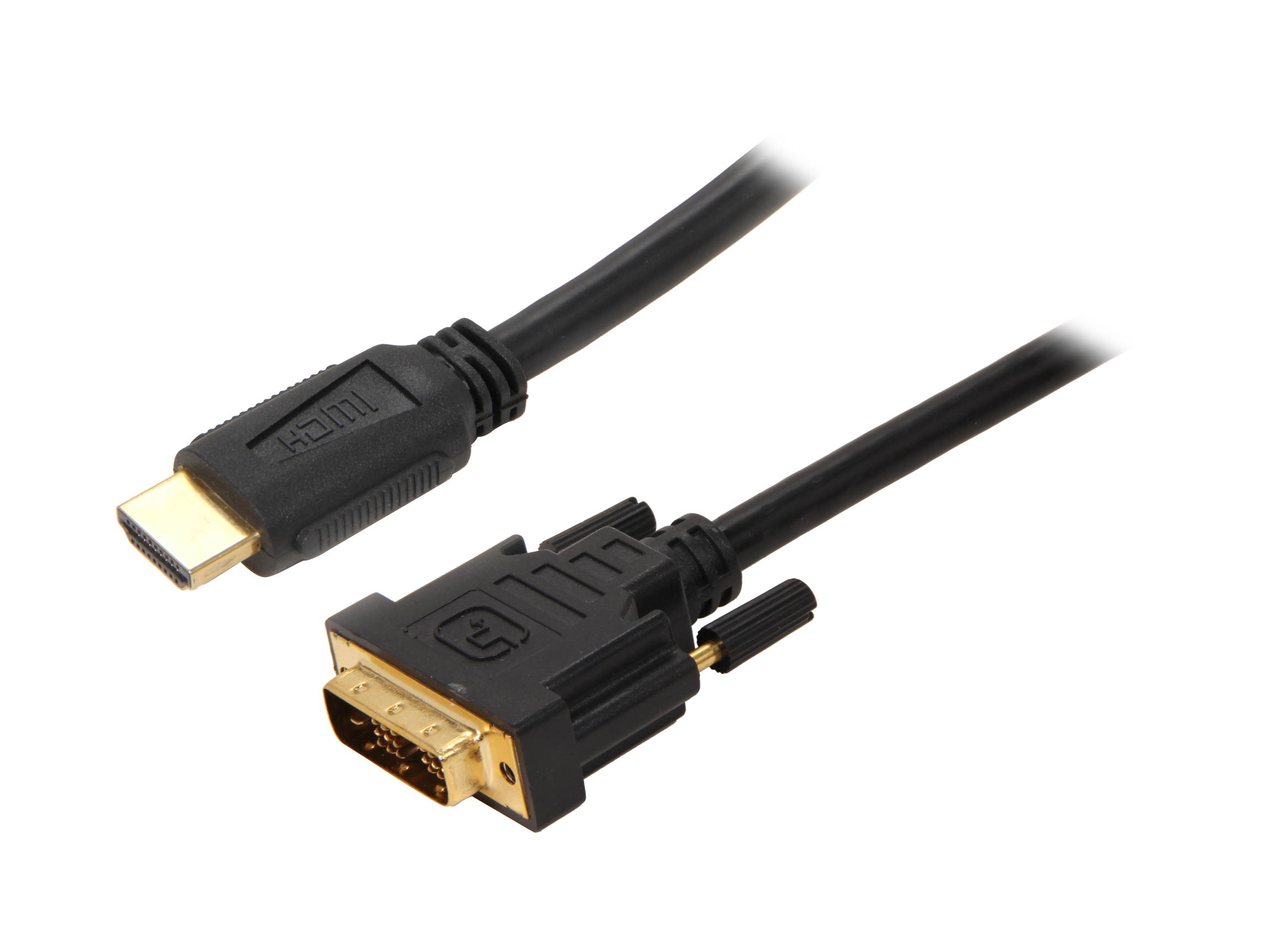 Kaybles HDMIDVI-6BK 6 ft. HDMI to DVI Cable with Gold Plated Connector