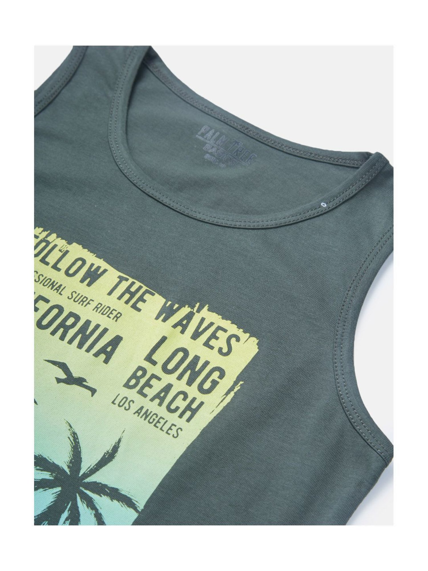 Palm Tree Kids Grey Printed Vest