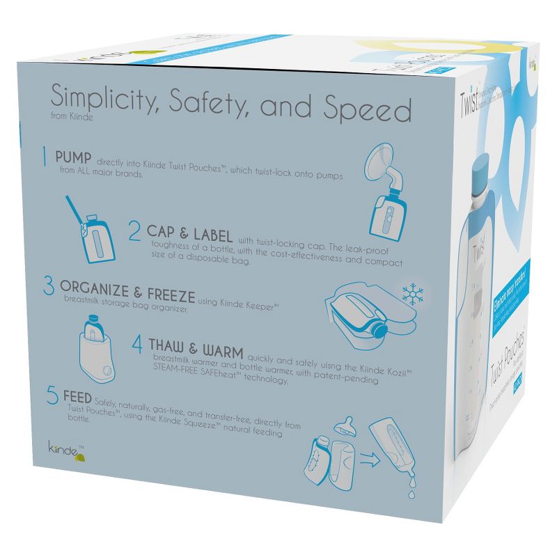 Kiinde 40ct Twist Breast Milk Storage Pouch