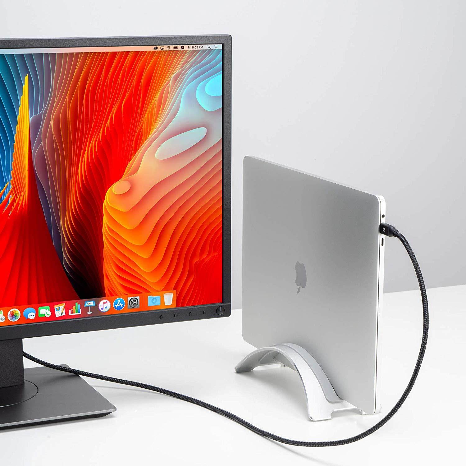 USB C to DisplayPort Cable [4K@60Hz] 6.6ft iVanky [Aluminum Shell High Speed] Thunderbolt 3 to DisplayPort Cable Compatible for MacBook Pro 2018/2017 Galaxy S9/S8 XPS 15/13 Surface Book 2 - Black