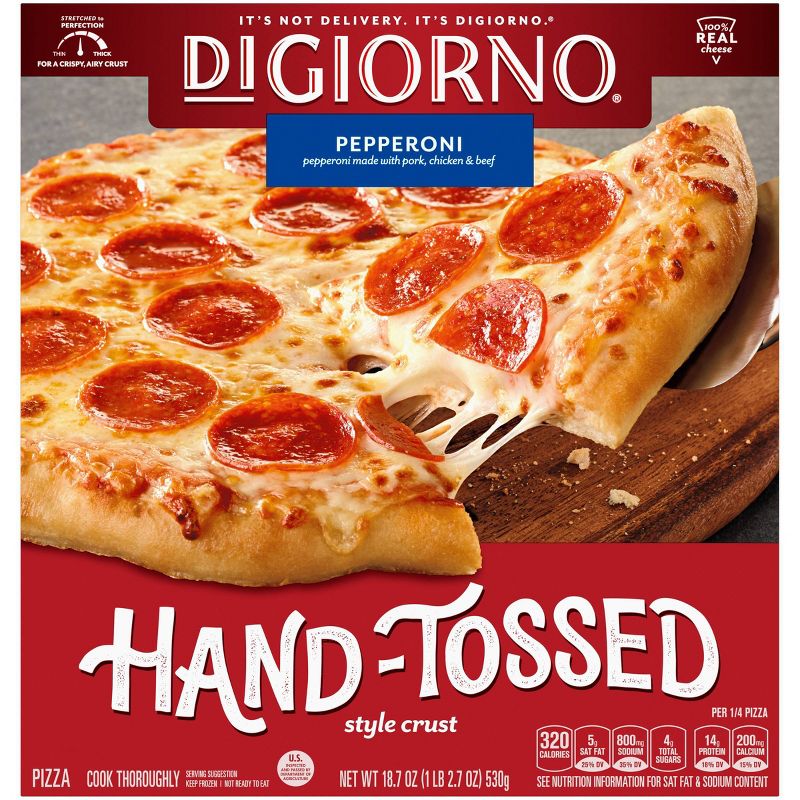 DiGiorno Pepperoni Frozen Pizza with Hand Tossed Style Crust - 18.7oz