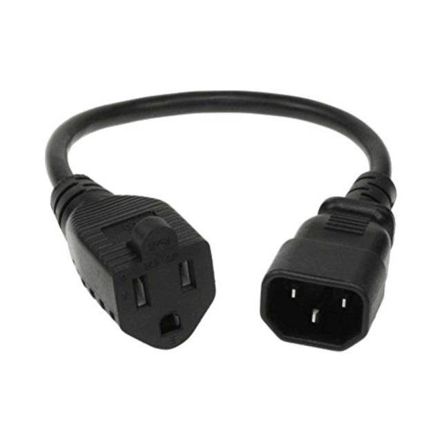 SF Cable 1 feet 18 AWG Monitor Power Adapter Cord NEMA 5-15R to IEC320 C14
