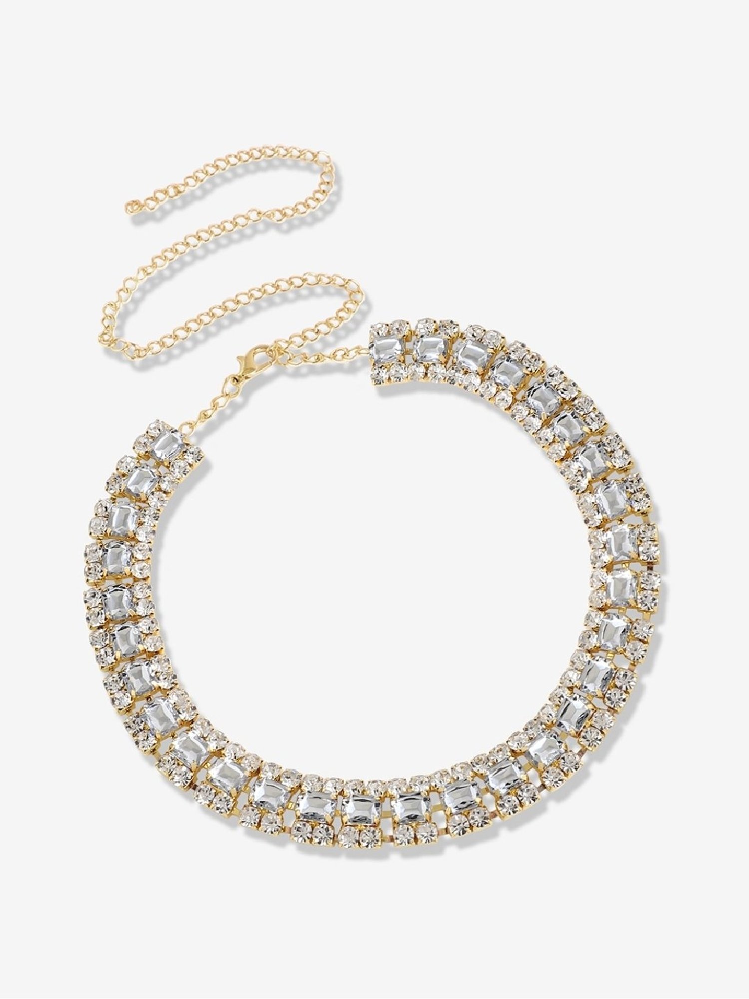 Sohi silver plated designer party necklace for women