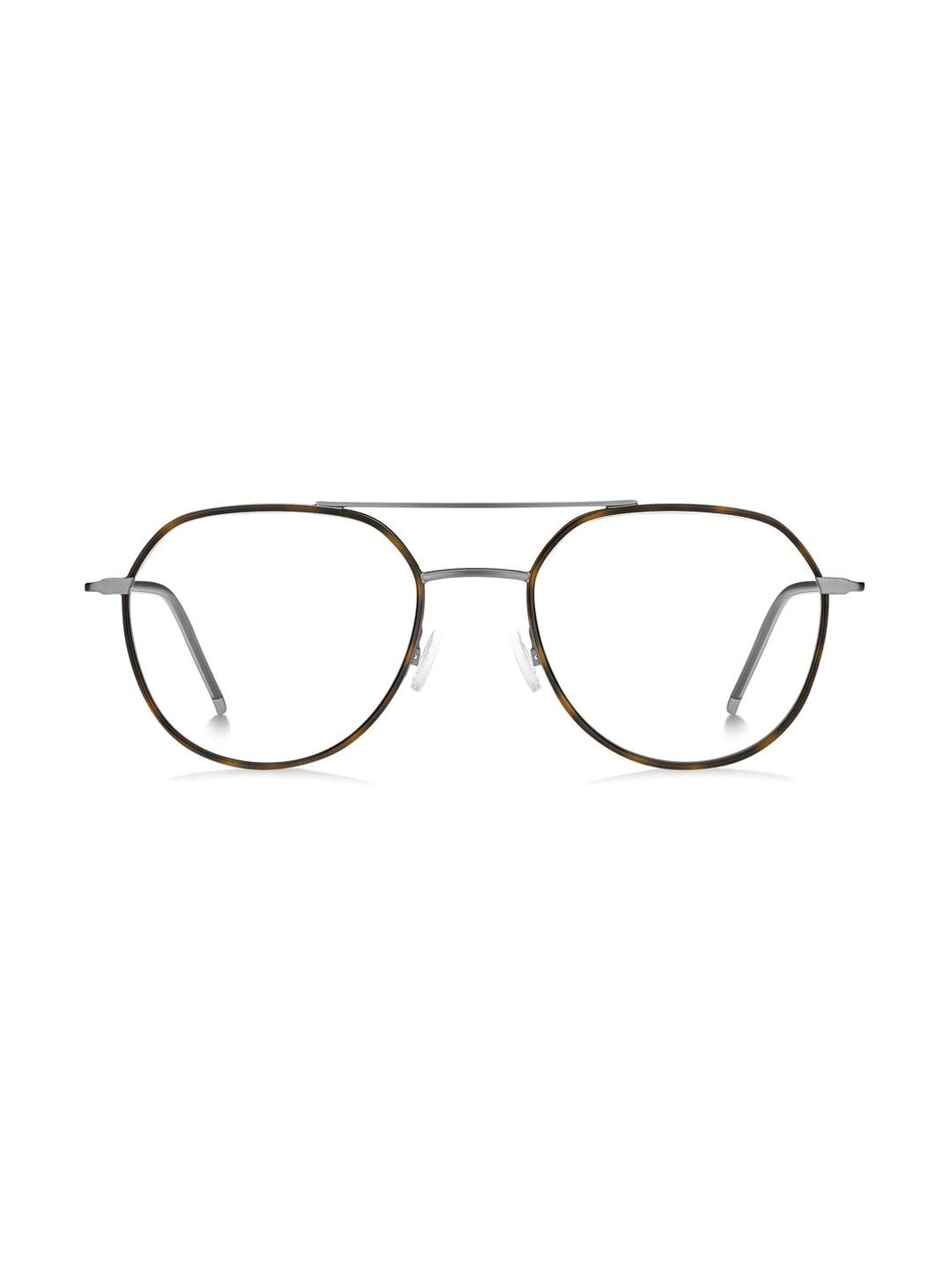 Hugo Boss Brown Aviator Eye Frames for Men