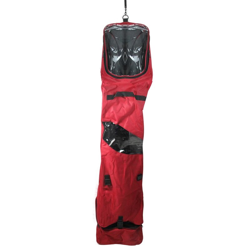 Tree Keeper 13" Red and Black Christmas Wrapping Paper Storage Bag