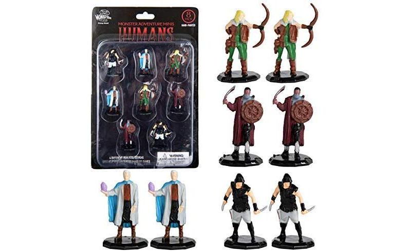 Monster Protectors Painted Fantasy Gnoll Mini Figures for D&D - 1", 8 Pieces