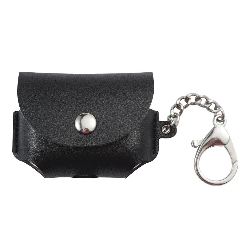 Insten PU Leather Case For AirPods Pro, Carrying Pouch Pocket PU Leather Cover with Keychain, Black