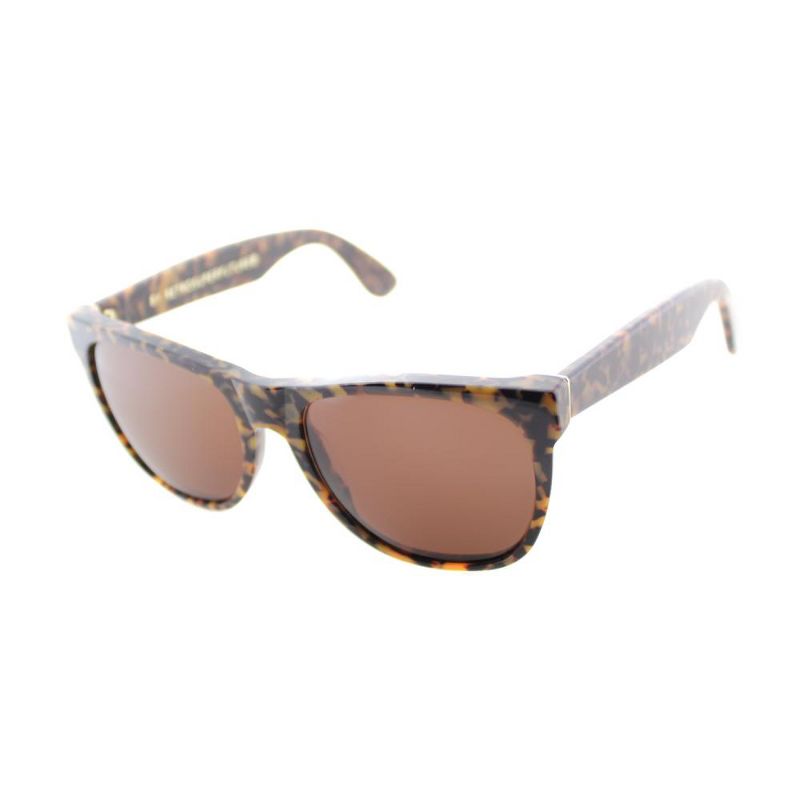 RetroSuperFuture Classic  0W8 Unisex Rectangle Sunglasses Brown 55mm