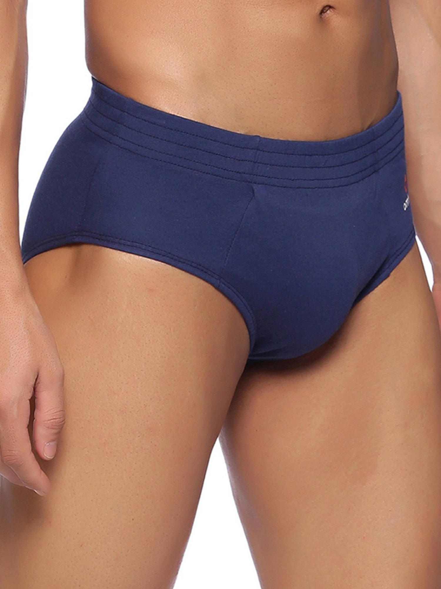 Omtex Men's Sports Cricket Special Cotton Brief (Navy) Size - L