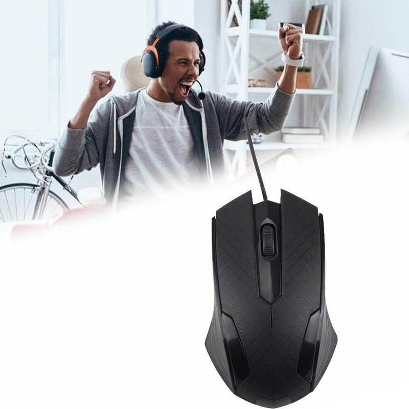 1Pcs Ergonomic Gaming Mouse 3 Keys LED Opto-Electronic Computer Gamer For PC Gamer Supplies Laptop Professional M K0S6
