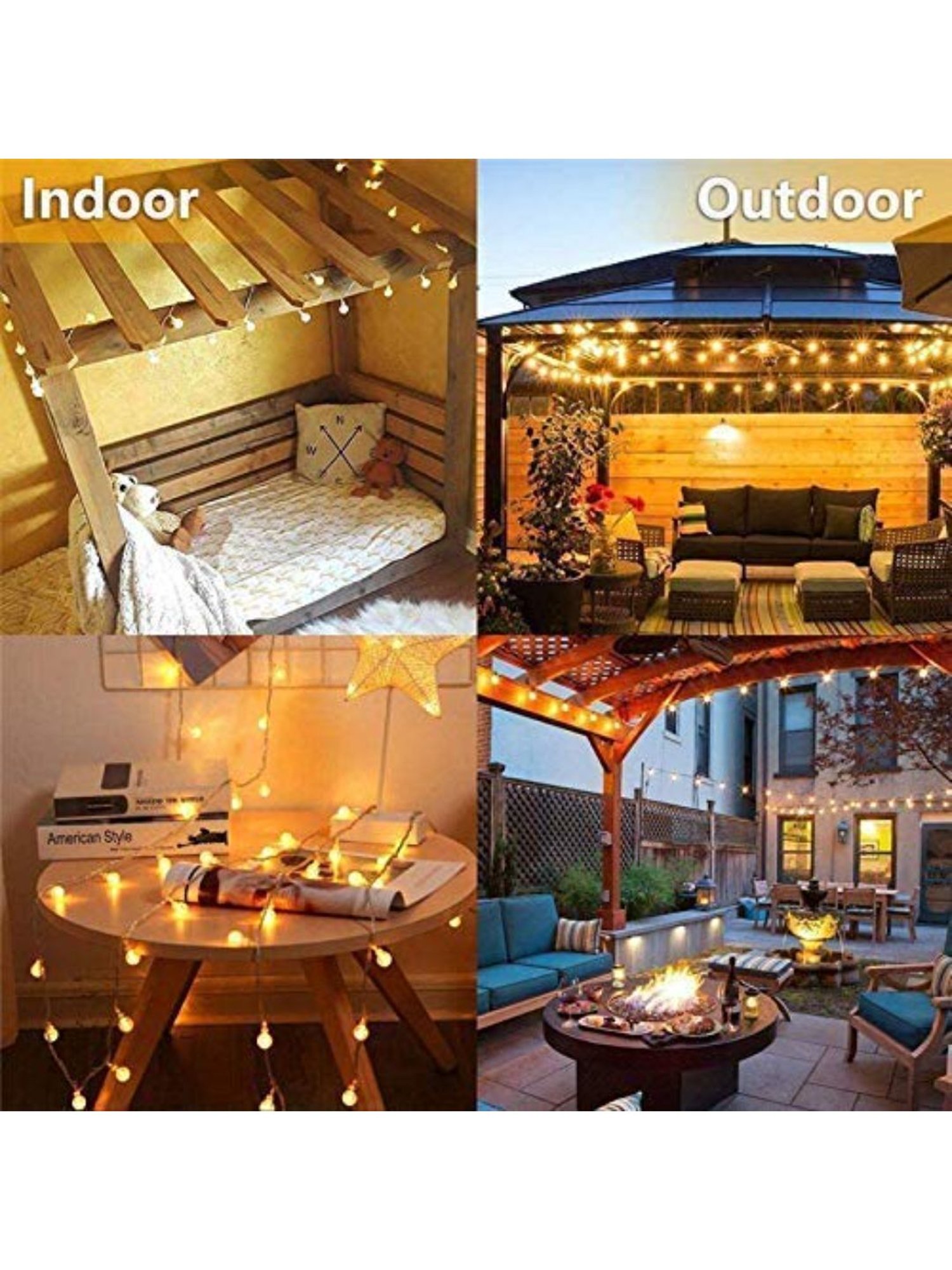 Xergy Solar Powered Led String Light for Outdoor Decoration (Solar Crystal Balls)