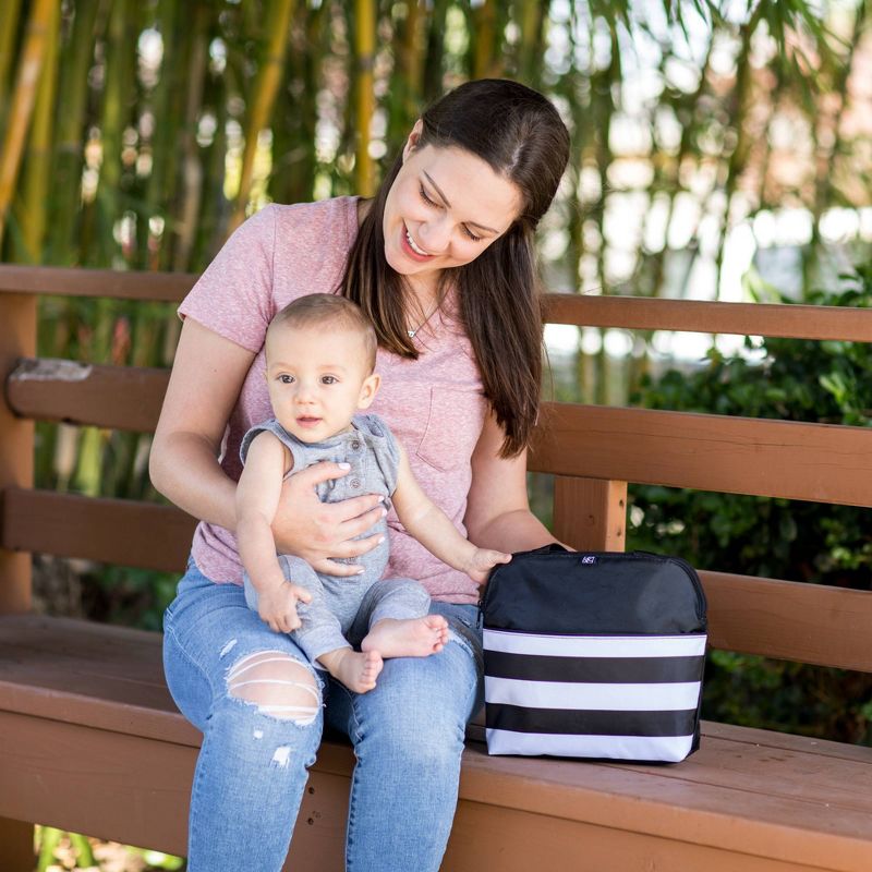 J.L. Childress MaxiCOOL Four Bottle Cooler - Black Stripe - 30qt
