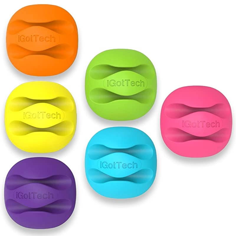 Cable Clips and Cord Management System Desktop Cable Organizer and Computer Electrical Charging or Mouse Cord Holder Multicolor