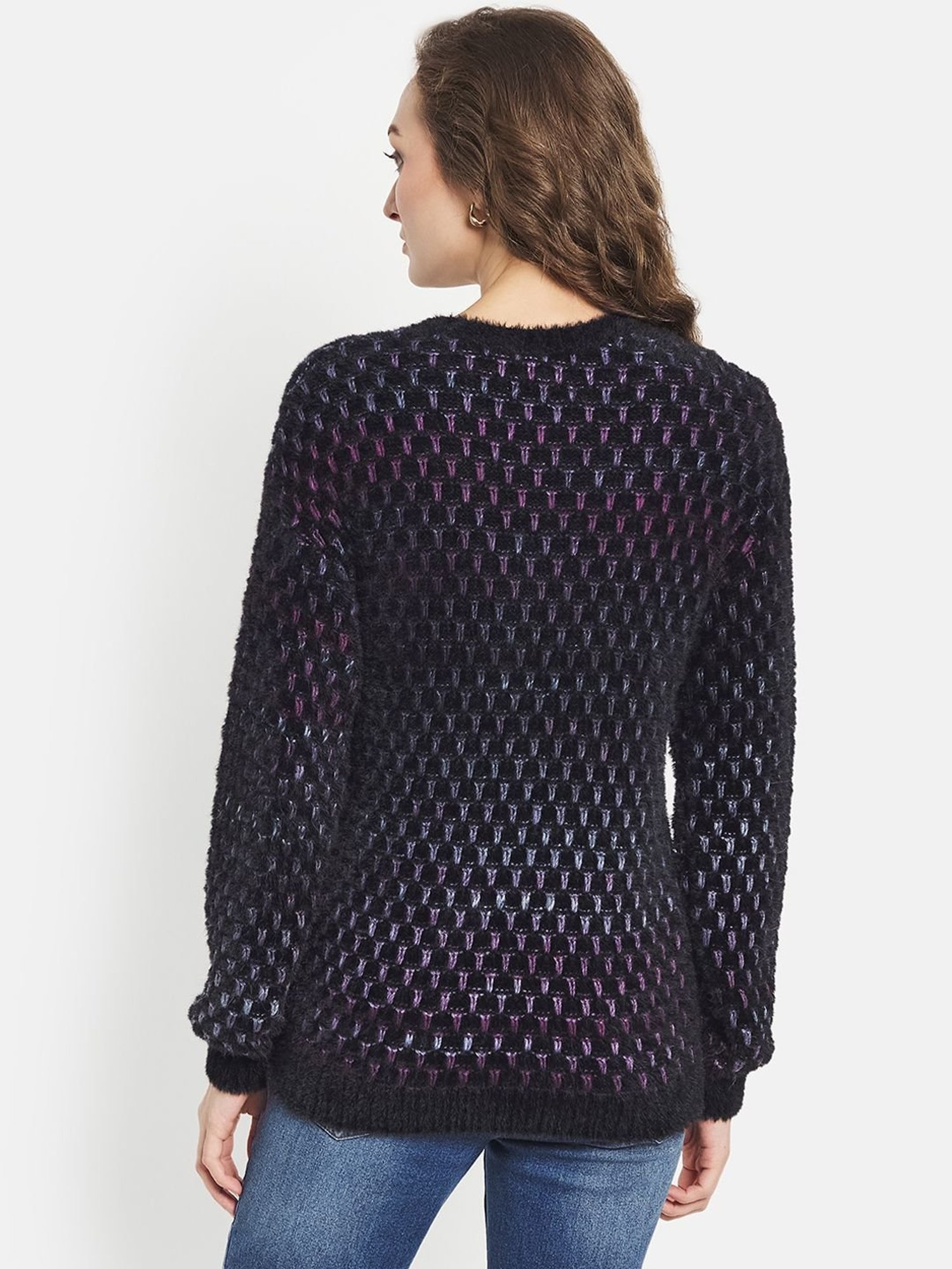 METTLE Black Quilted Pullover