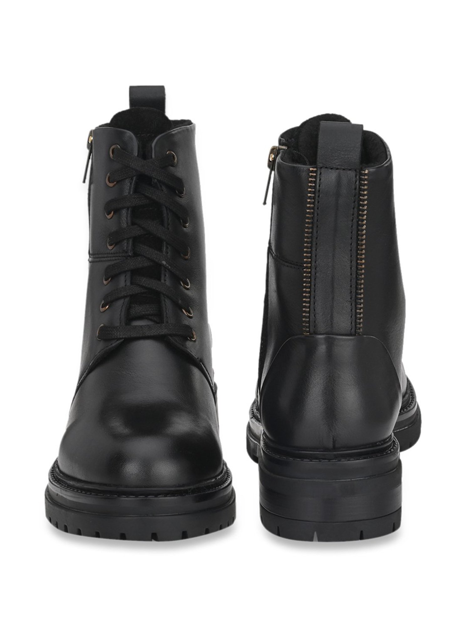 Delize Women's Black Derby Boots