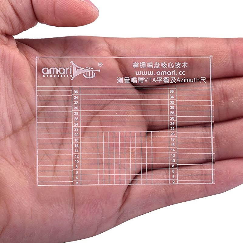 HiFi Tonearm VTA Cartridge Azimuth Alignment Ruler Headshell Alignment Block