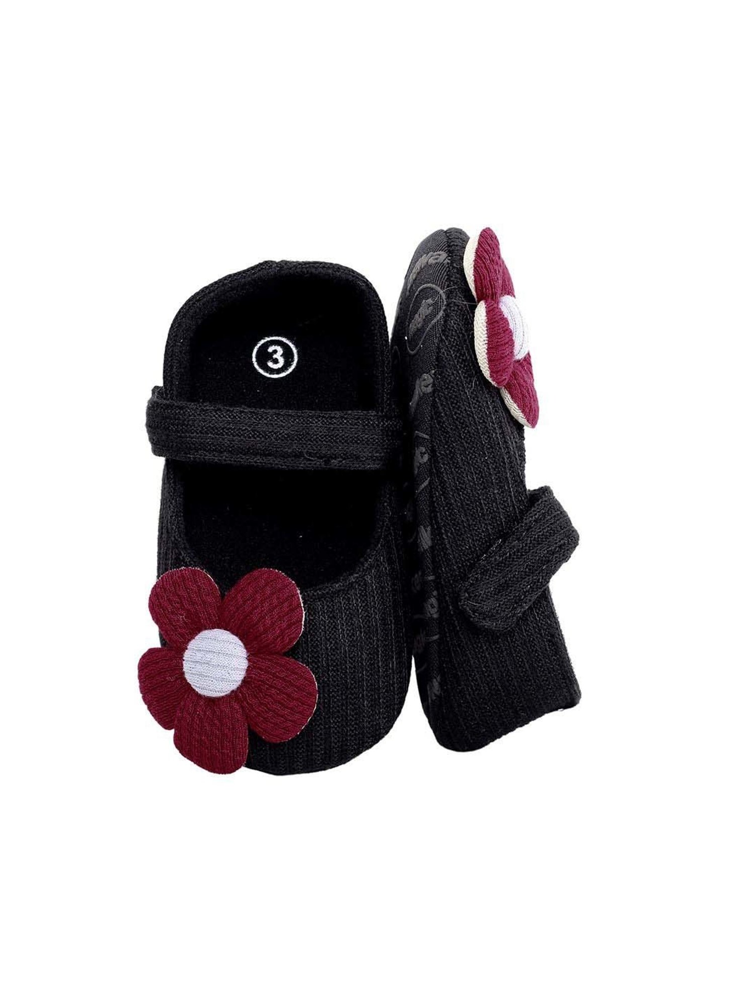 Baby Moo Kids Dark Grey Casual Mary Jane Shoes