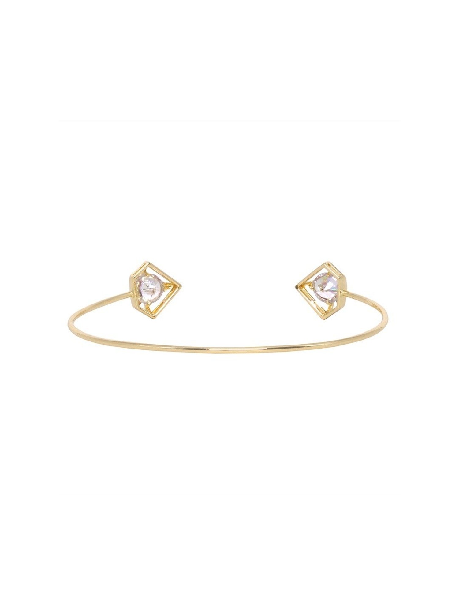 Joker & Witch Golden Gem Shaped Open Flexible fit Bracelet