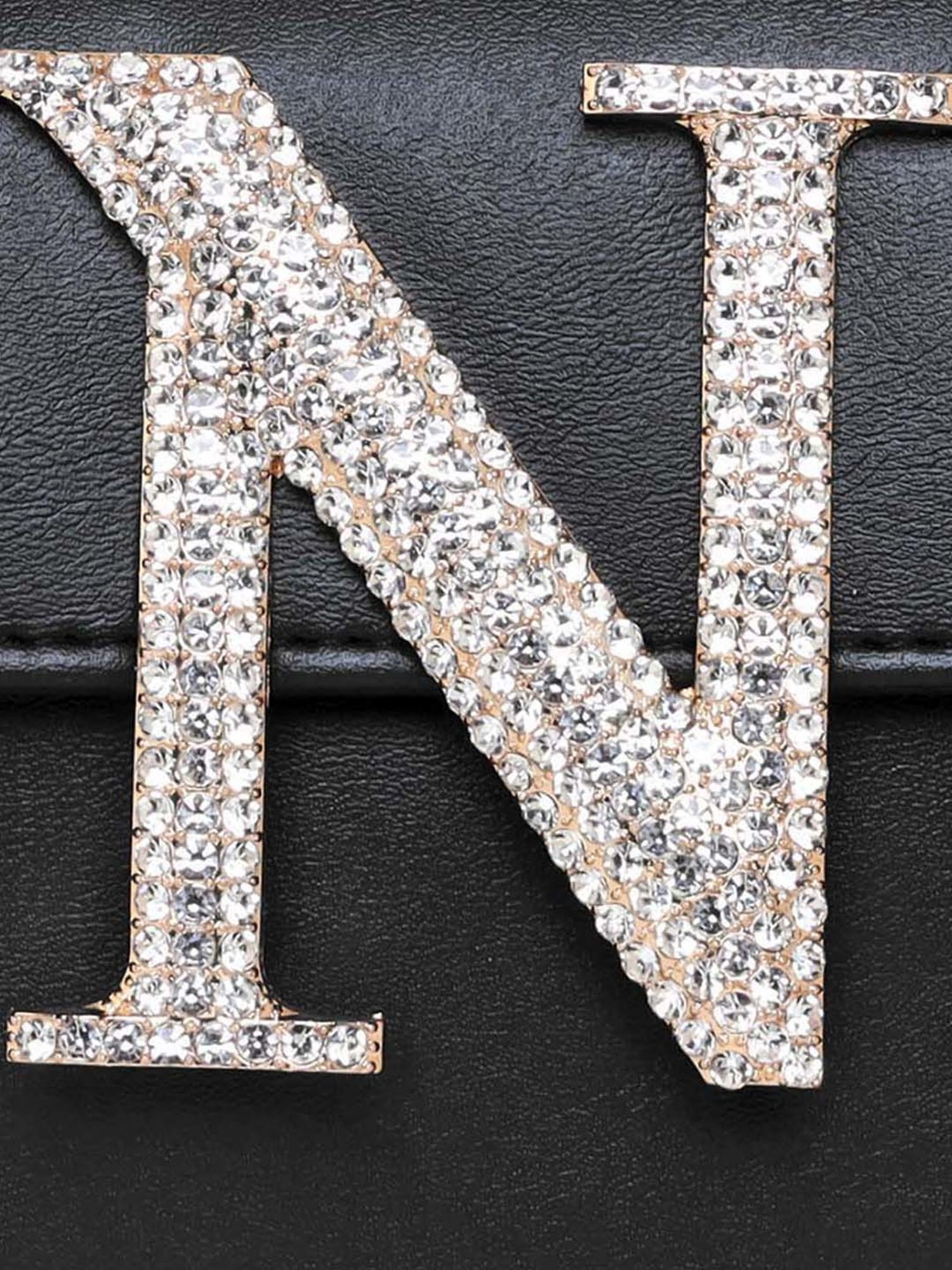 Esbeda Black Embellished Small Sling Handbag