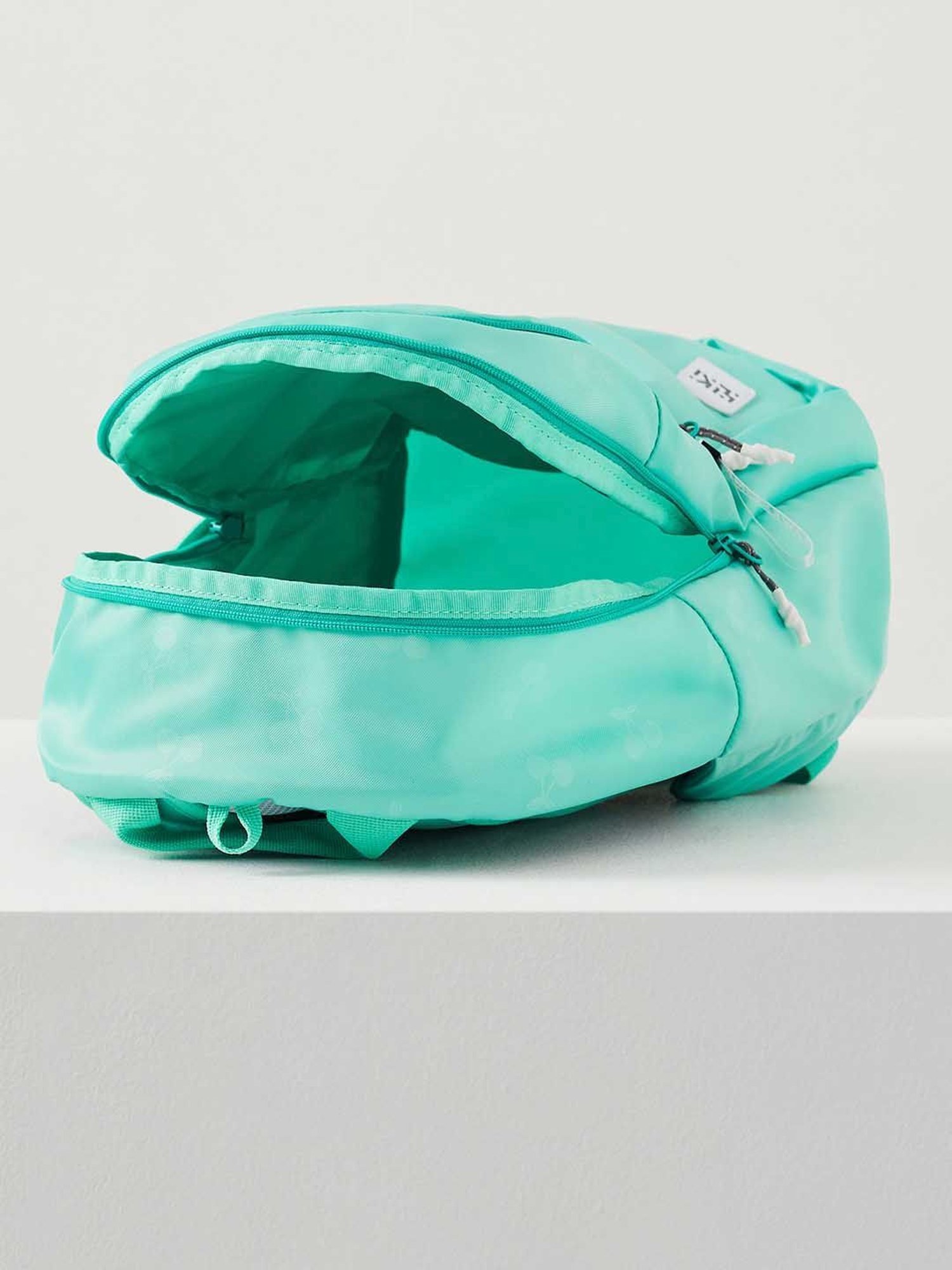 Wiki Back to School 1 Green Polyester Printed Backpack - 22 Ltrs