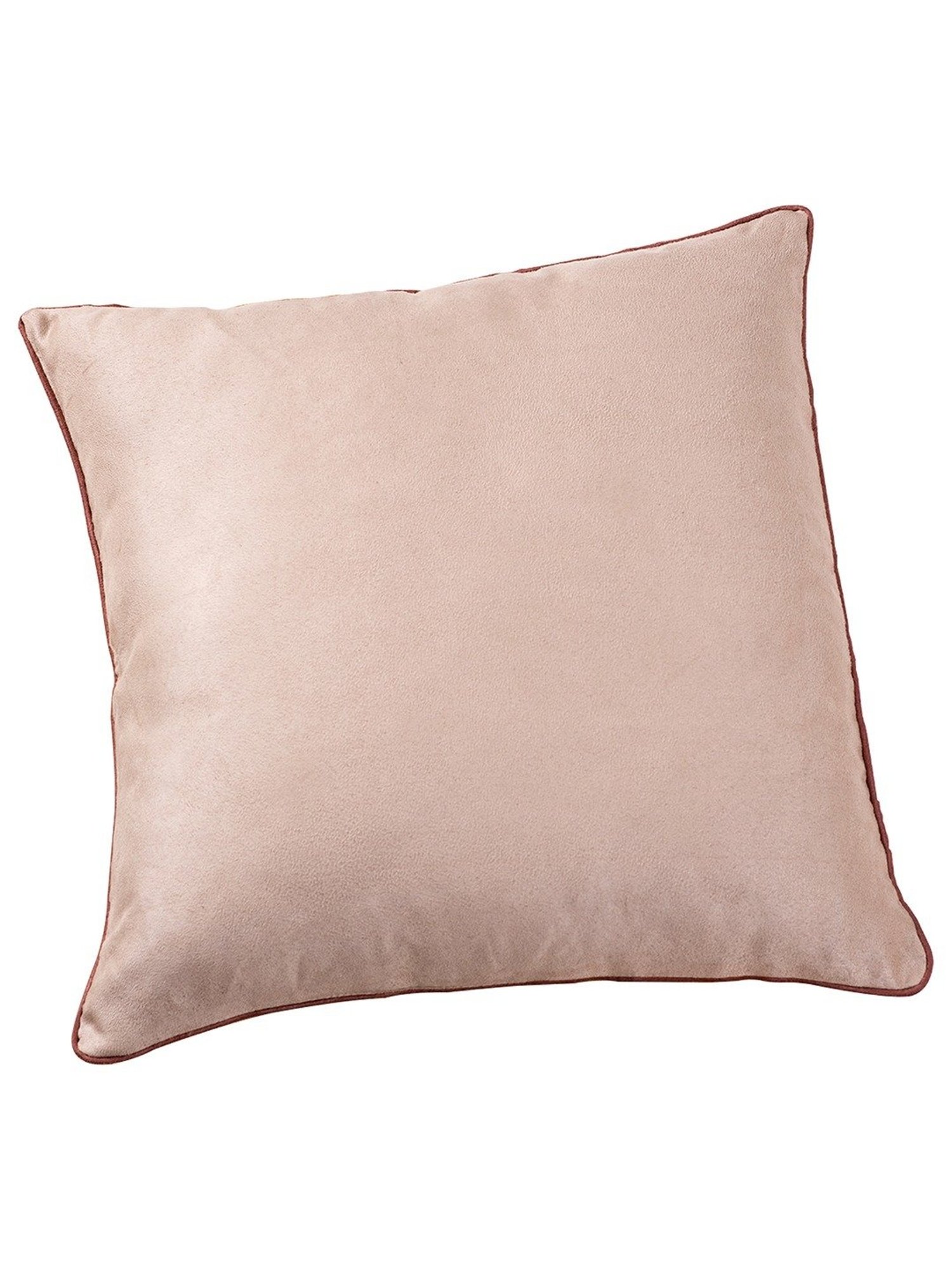 Nestroots Solid Beige Silk Cushion Cover