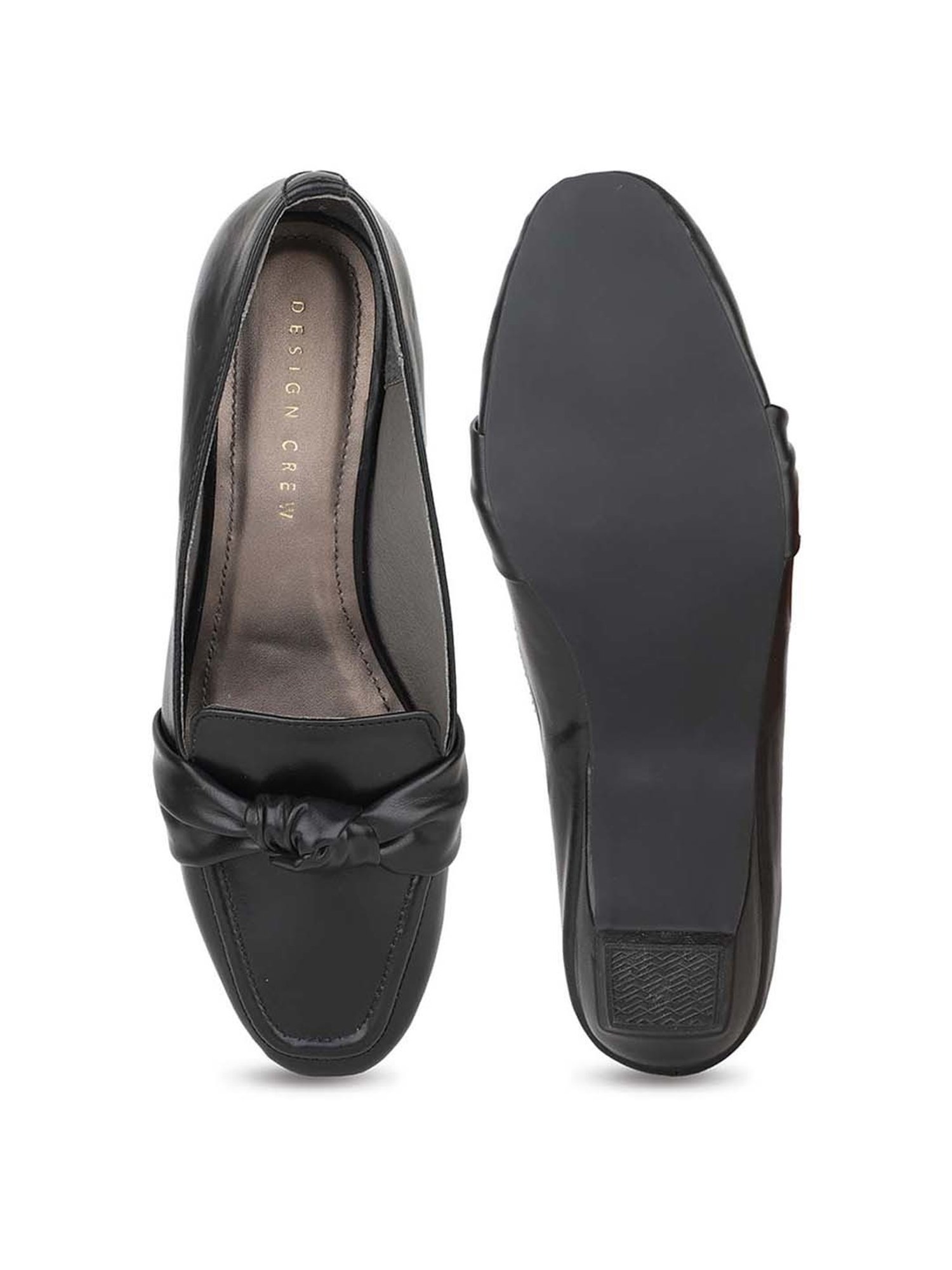Design Crew Women's Black Casual Loafers