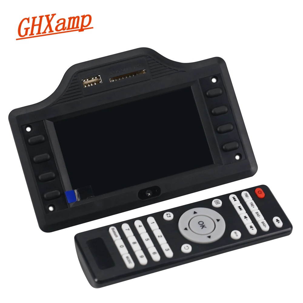 4.3 Inch LCD Decoder 2.1 Subwoofer Bluetooth Speaker Amplifier Auido Board Bluetooth Receiver MP4 MP5 50W*2+100W DC12V 24V