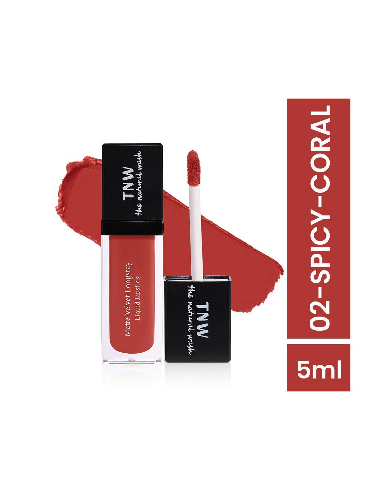 TNW-The Natural Wash Matte Velvet Longstay Liquid Lipstick - Pack of 8