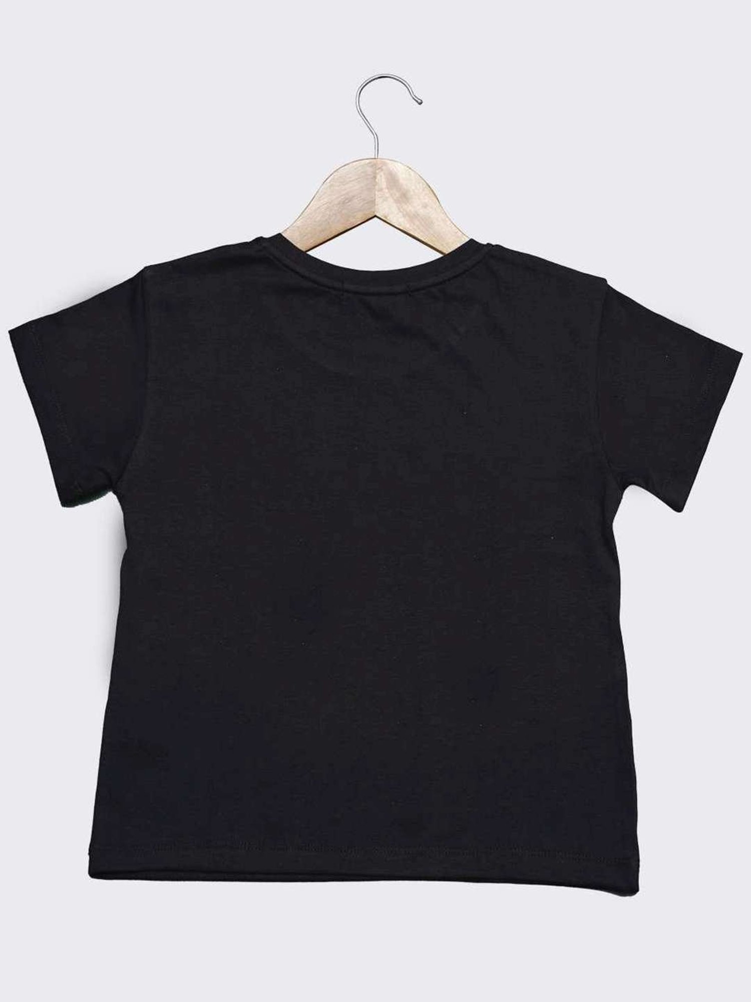 ZIAMA Kids Black & Cream Floral Print Top