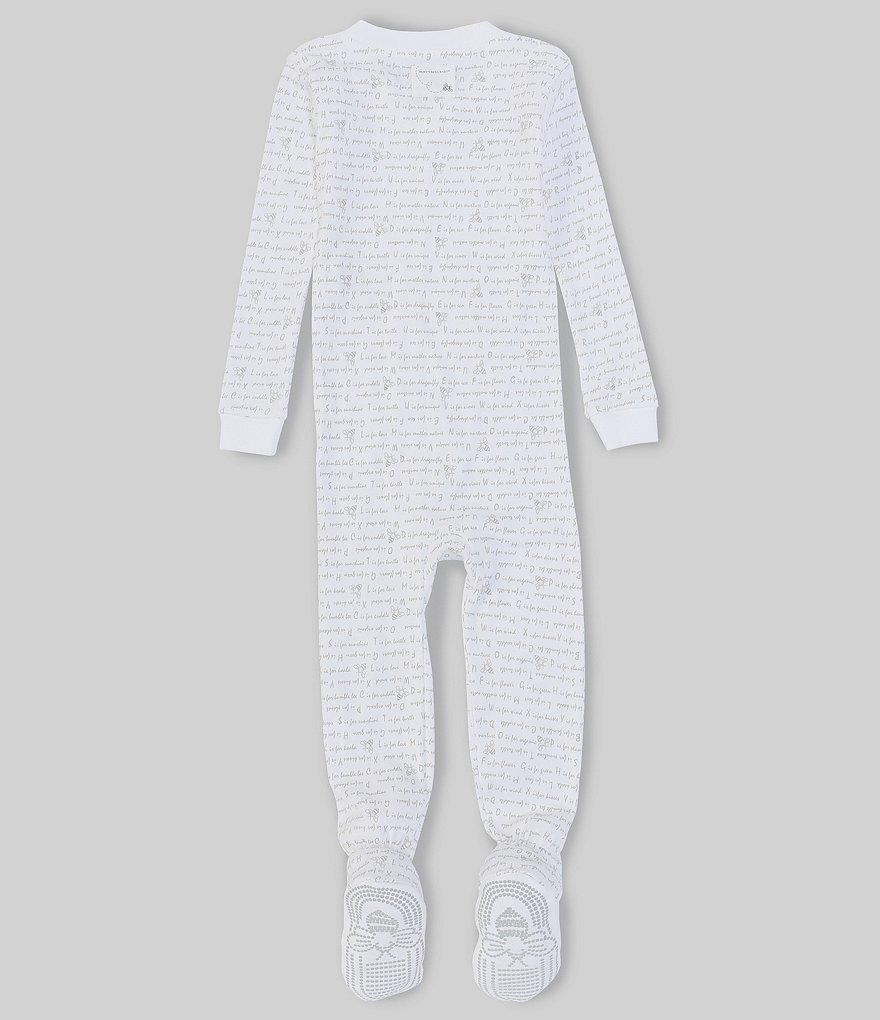 Burt's Bees Baby Newborn-24 Months Long-Sleeve Alphabet Footed Sleeper