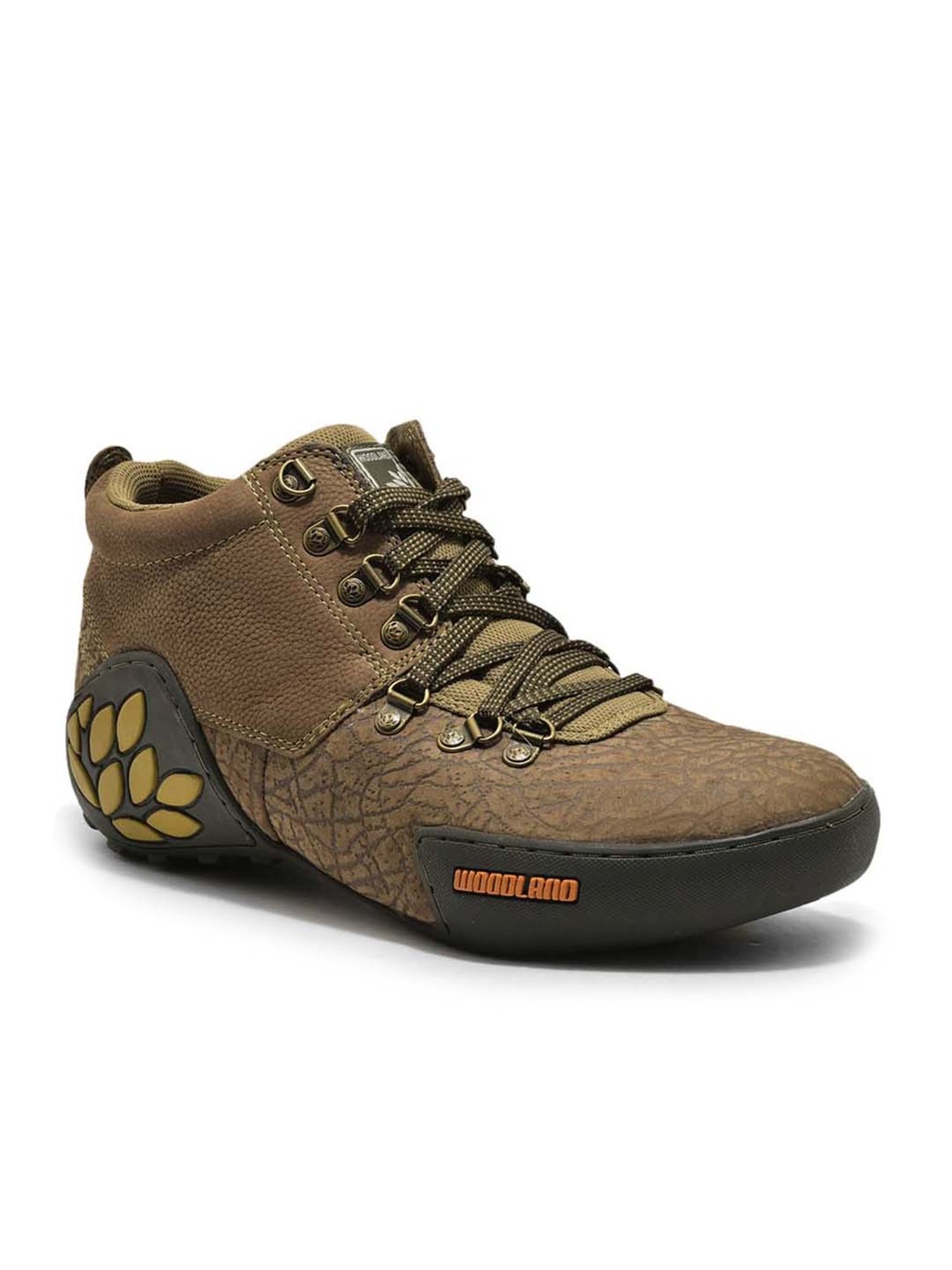Woodland Men's Dubai Khaki Ankle High Sneakers