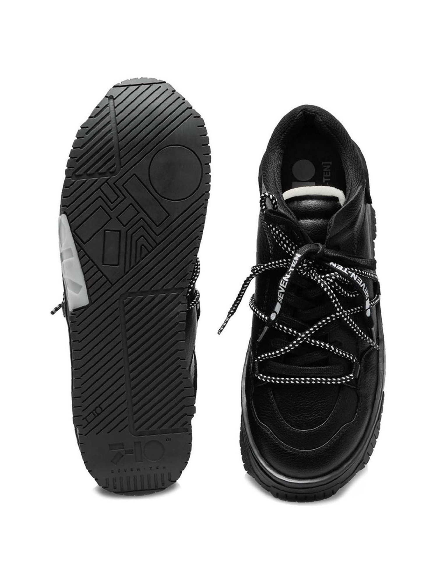 7-10 Men's 702 Elevate Street Black Low-Top Sneakers