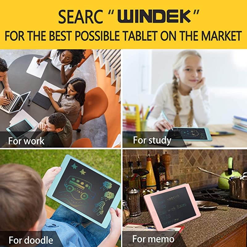 LCD Writing Tablet Colorful Screen 10 inch Electronic Writing amp Drawing Doodle Board Kids Drawing Tablet Writing Pad amp Memo Board for Kids and Adults